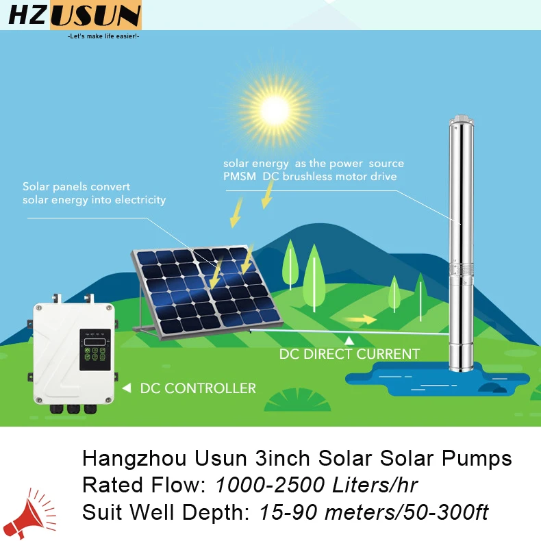 

24V 36V 48V 72V solar pump in agriculture irrigation economical deep well solar pump kit solar water pumps submersible deep