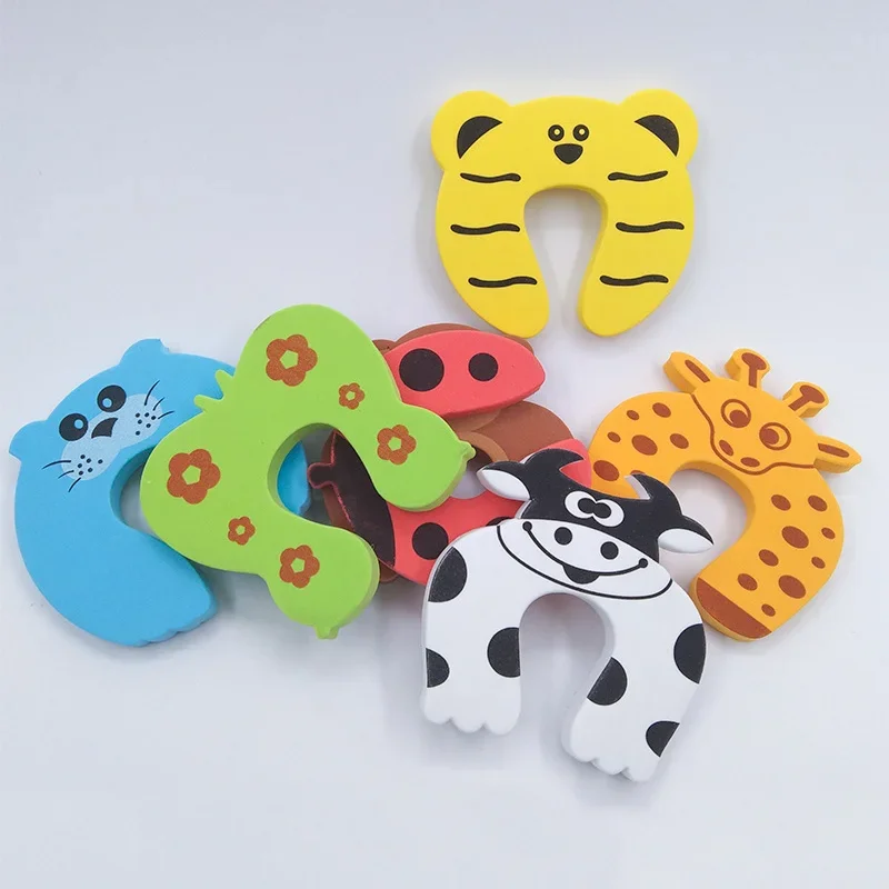 

Cute Animal Anti-pinch children door lock finger guard Baby Safety For Newborn Furniture Protective card Door protection stopper