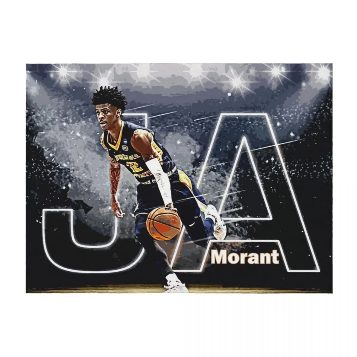 

ja morant Throw Blanket Winter beds Polar Luxury Thicken Hairy Blankets