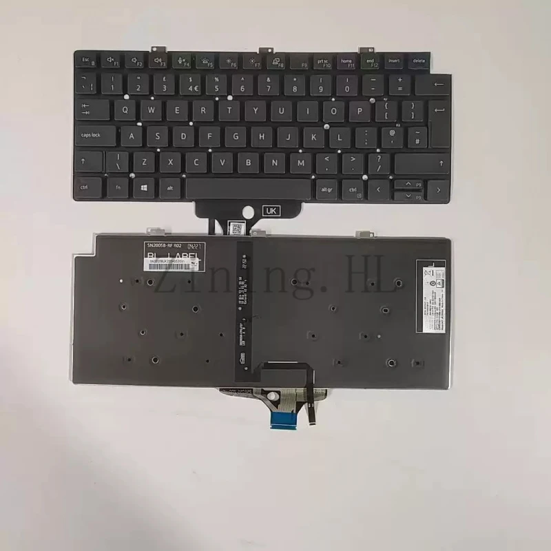 For Dell 5320 DELL 5330 7320 7330 KP0JF SN2005B New Backlit UK Version Keyboard