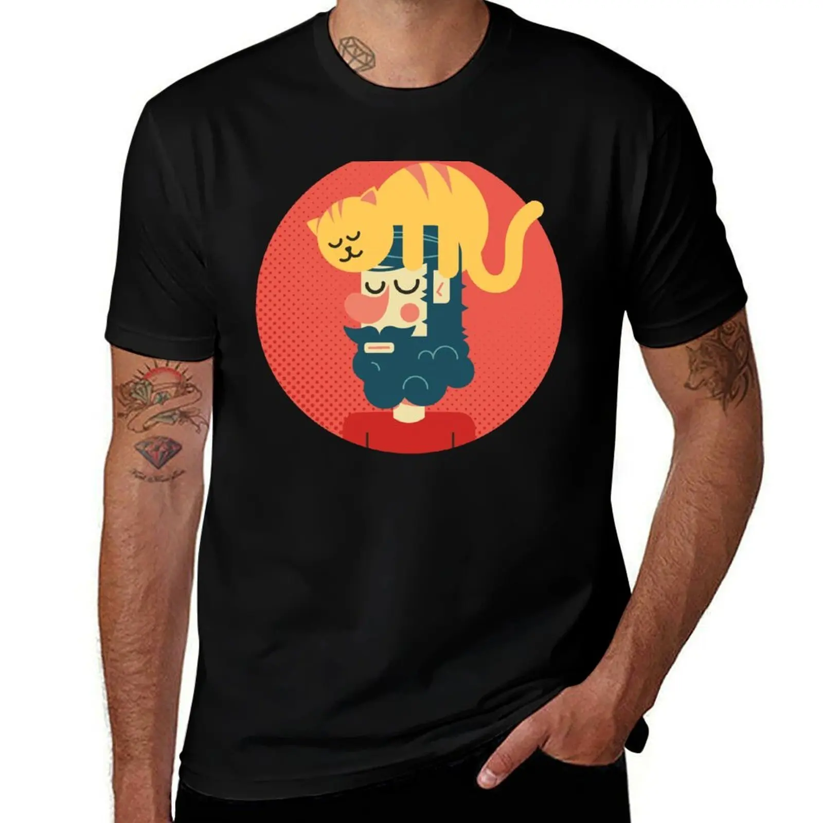 Cats commands T-Shirt Large Size Loose Casual Tee T-Shirt