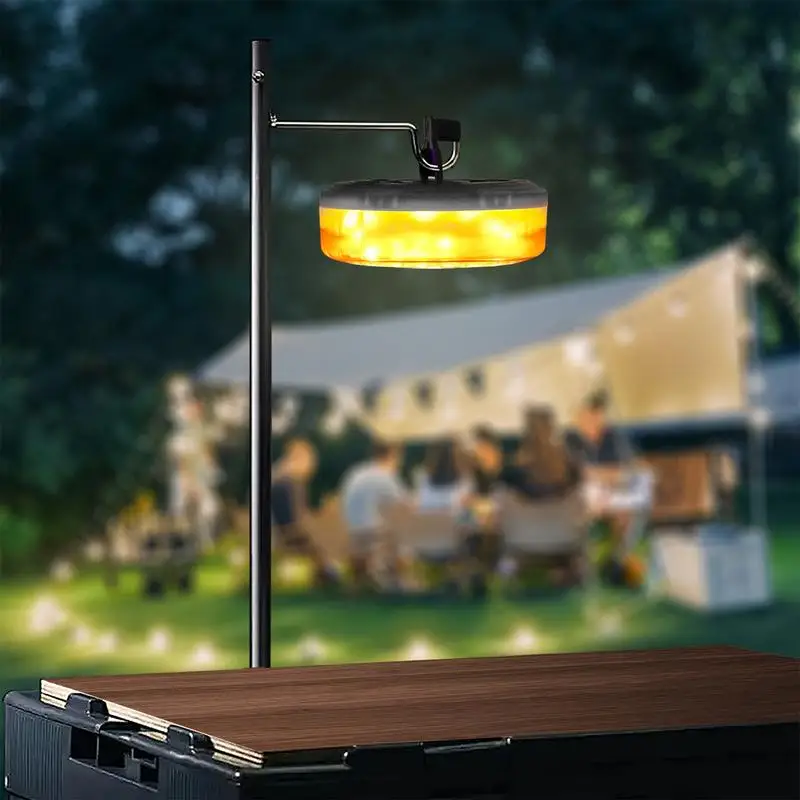 휴대용 방수 LED 캠핑 테이프 측정 스트링 조명, 캠핑용 스트링 조명, 빠른 보관, 26.3Ft