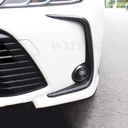 Car Front Fog Light Lamp Frame Stick ABS Chrome Cover Trim Hood Panel Eyebrow Frame For Toyota Corolla 2019 -2023 2024