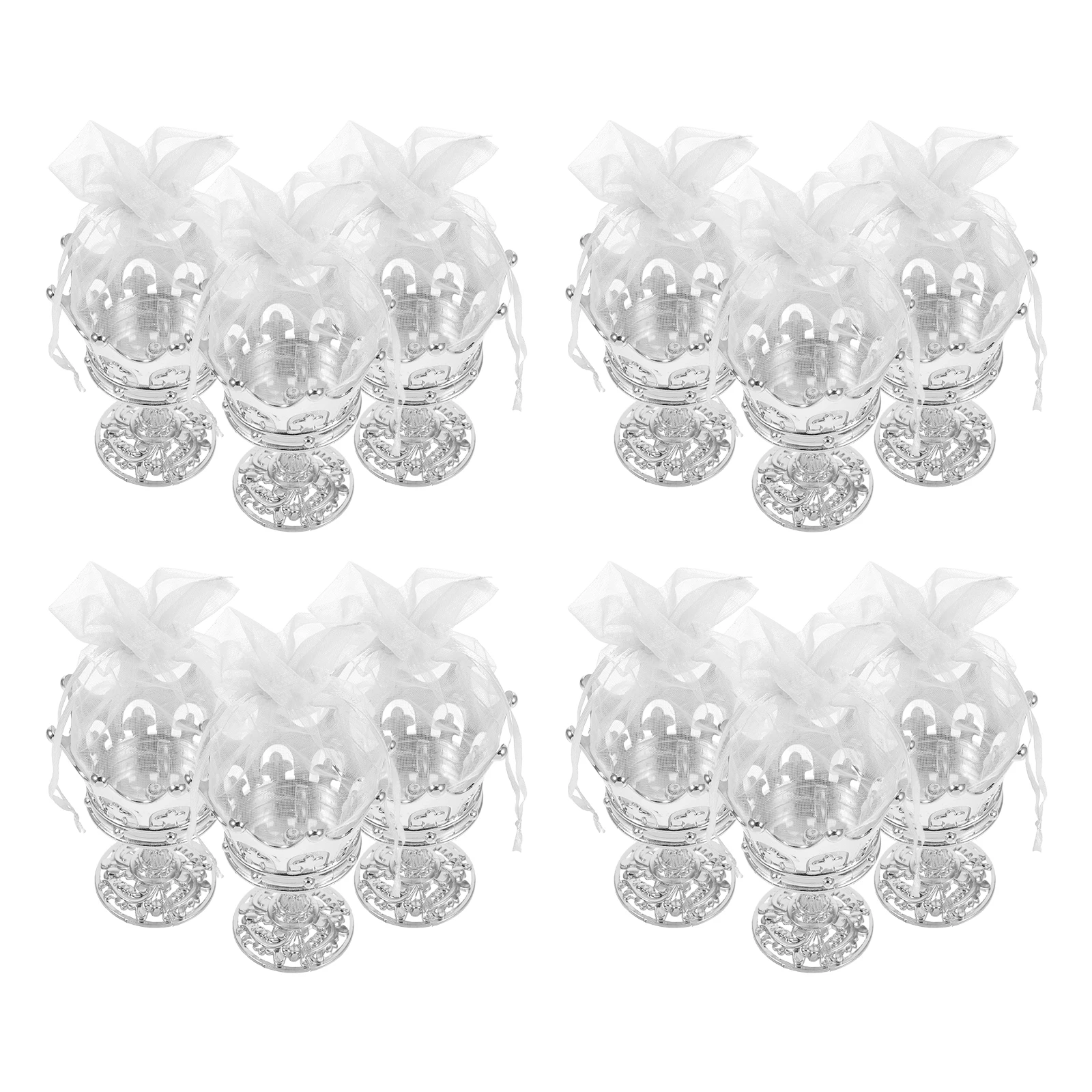 

12Pcs Boxes with Drawstring Pouch Birthday Wedding Party Favors Decorative Candy Holder Baby Shower Christmas