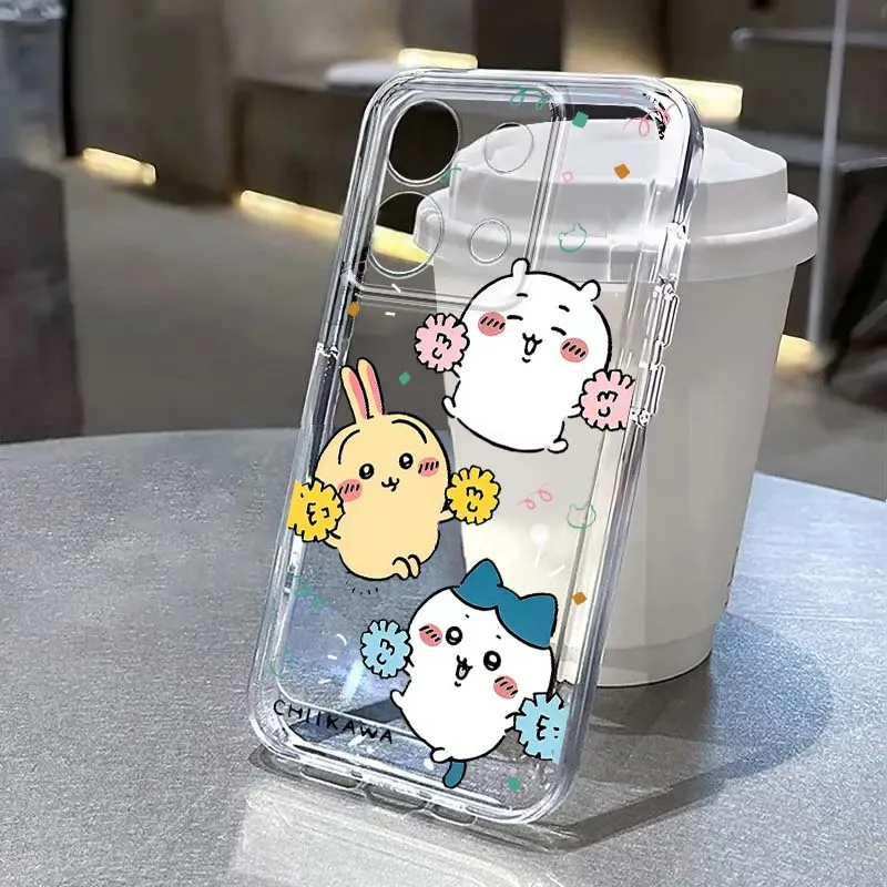 Usagi Chiikawa Hachiware For Xiaomi Redmi Note 8 8T 9 9T 11E 12 13 14 Pro Plus Turbo 5G Fashion TPU Transparent Phone Case