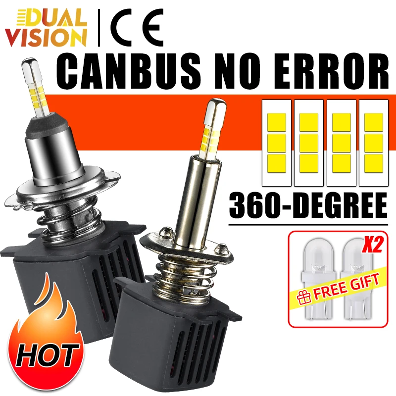 

3D 360 LED H4 H7 H1 Лампа 4-сторонняя Автомобильная фара SAMSUNG CHIPS Mini H8 H11 9006 HB4 9005 HB3 светодиодная авто лампа 12 В противотуманная фара Авто лампа