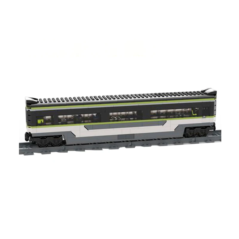 Urban Transportation Series Express Passenger Train MOC-116778 Building Block Model Technology Assembled Toys For Children Gift