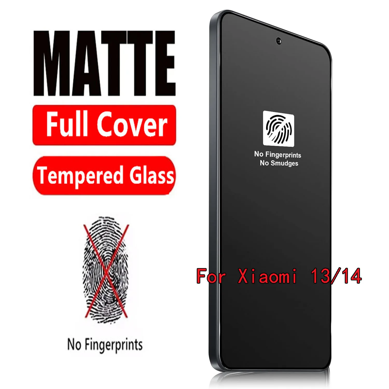 Verre mat 2/4 pièces pour Xiaomi 13/14, Film en verre trempé HD