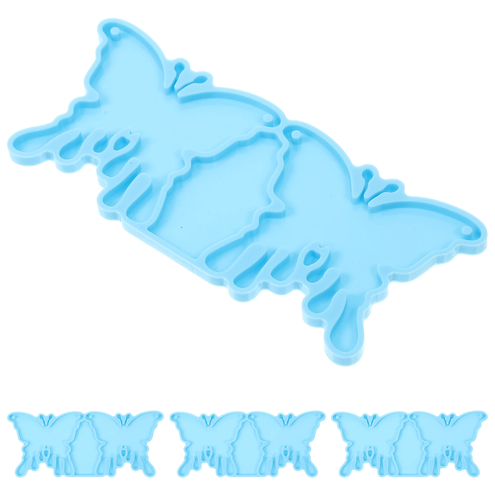 

4 Pcs Earring Mold Epoxy Jewelry Molds for Resin Crafting Supplies Earrings Pendant Casting Silicone Silica Gel