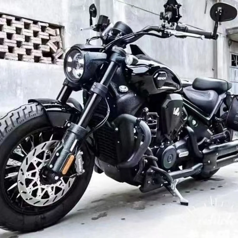 For Benda Black Flag 500 Crash Bar Thickened Carbon Steel Integrated Full Surround Bumper No-drill Install Anti-fall Protector