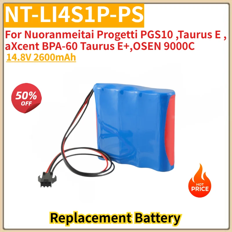 Batería NT-LI4S1P-PS de alta calidad 14.8V 2600mAh para Nuoranmeitai Progetti PGS10, Taurus E, aXcent BPA-60 Taurus E+, OSEN 9000C