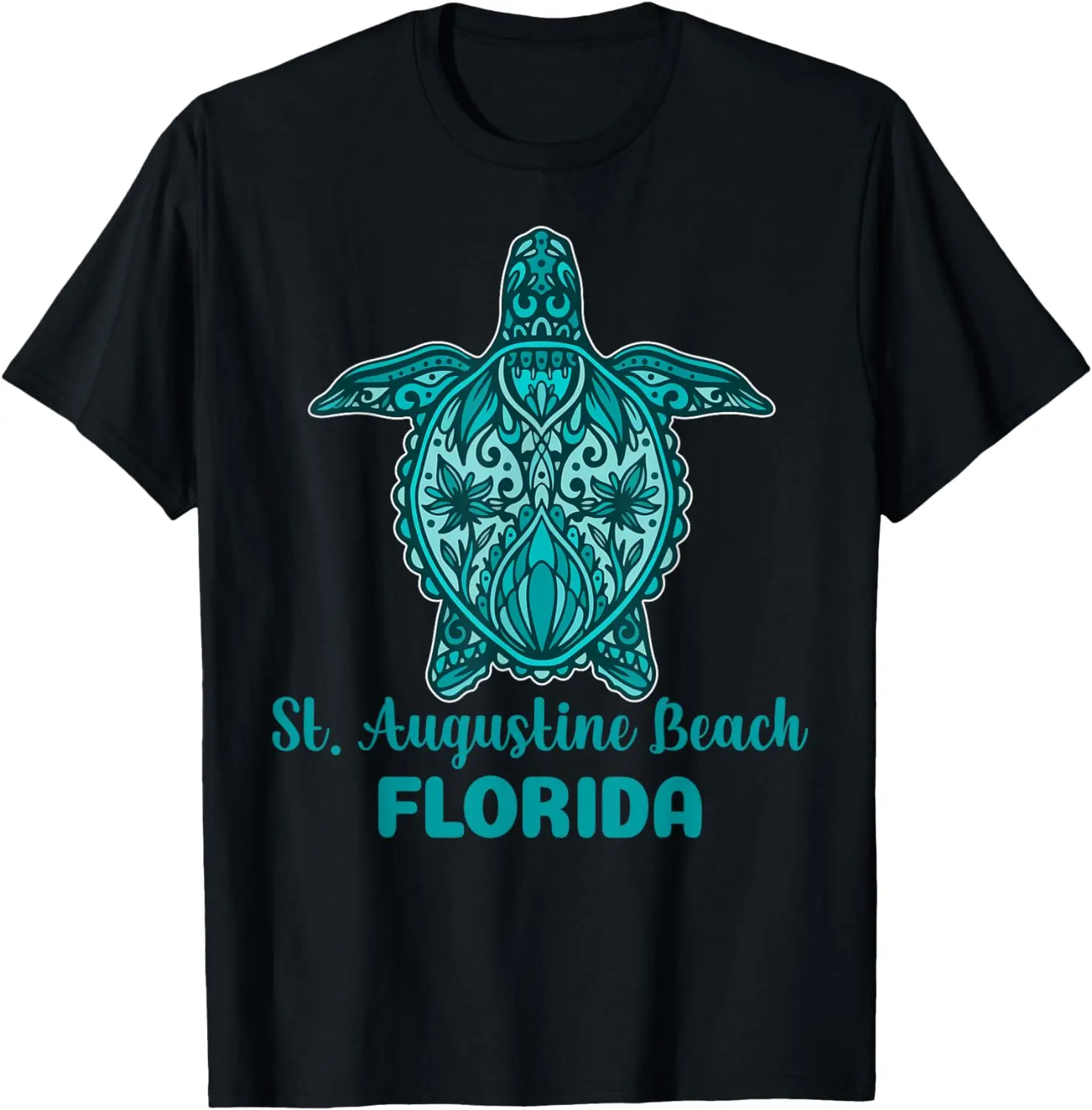 

Summer Vacation Tribal Sea Turtle Florida St Augustine Beach T-Shirt