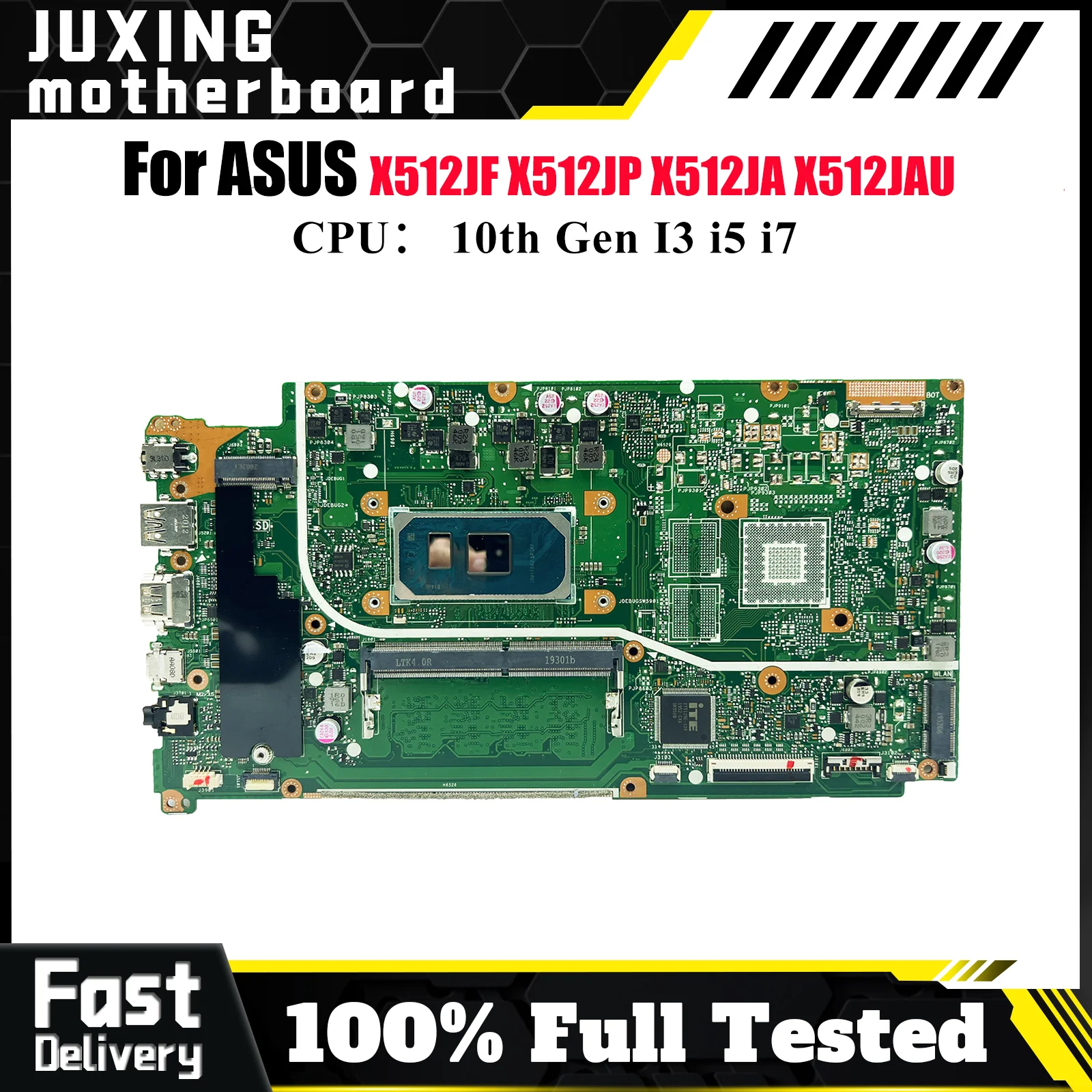 

X512JA Материнская плата для ноутбука ASUS X512JAU X512JF K512J A512J V5000J X512J S512J X512JAW X512JP Материнская плата с 10-го поколения I3 i5 i7