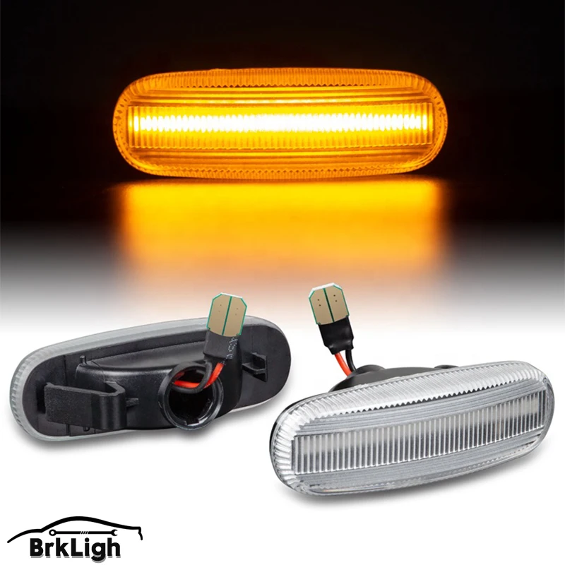 

For Fiat Panda 169 Grande Punto Inkl. Evo Doblo Fiorino Linea Idea Dynamic LED Side Marker Light Repeater Lamp 2Pcs