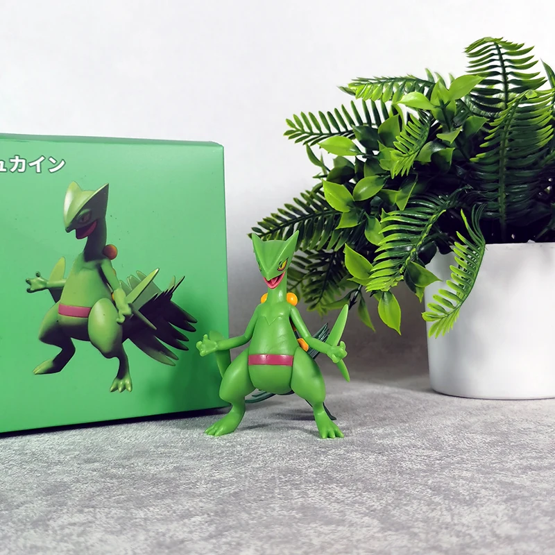 

Pokemon Sceptile Ace Lizard King 9 см Gk настольная игрушка-тематическая аниме-коллекционная фигурка модель-сюрприз подарки для домашних животных