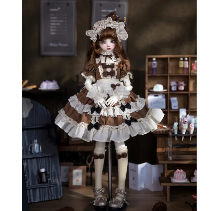 Sukienka dla lalki BJD, ubranka dla lalki 1/4 MSD MDD, akcesoria do przebierania lalki, prezent dla lalki, ubrania DIY Lolita (bez lalki)