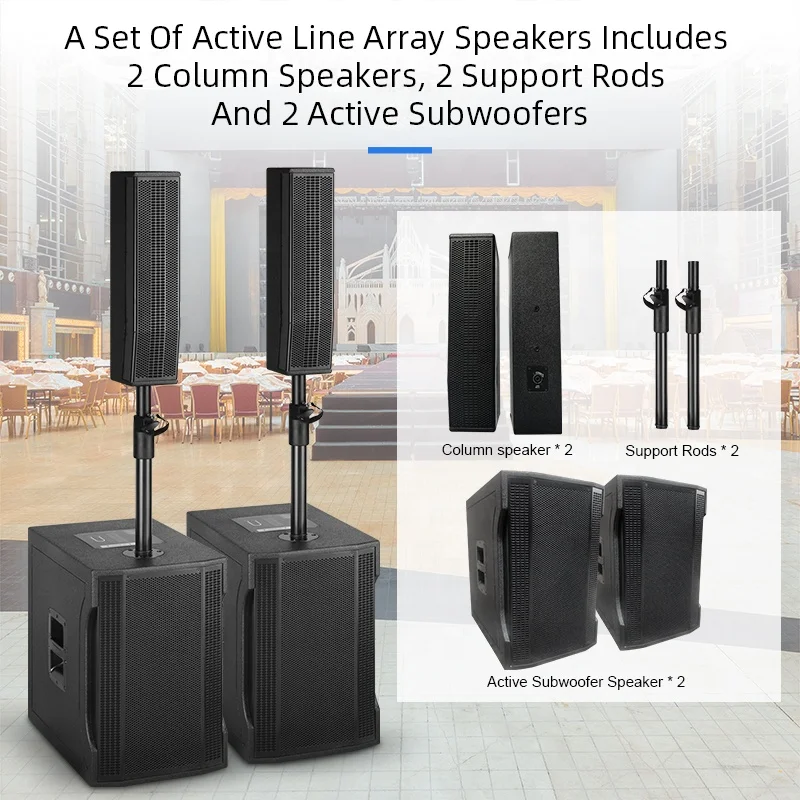 Professional Big Power Equipment Stage Outdoor Sound Passive Speaker System Line Array