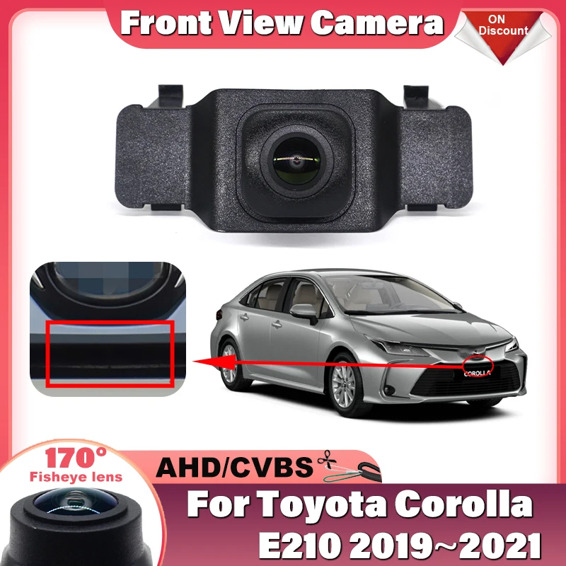 High Quality AHD Vehicle Front Side View Camera CCD FishEye Lens Night Vision For Toyota Corolla E210 2019 2020 2021 Accessories