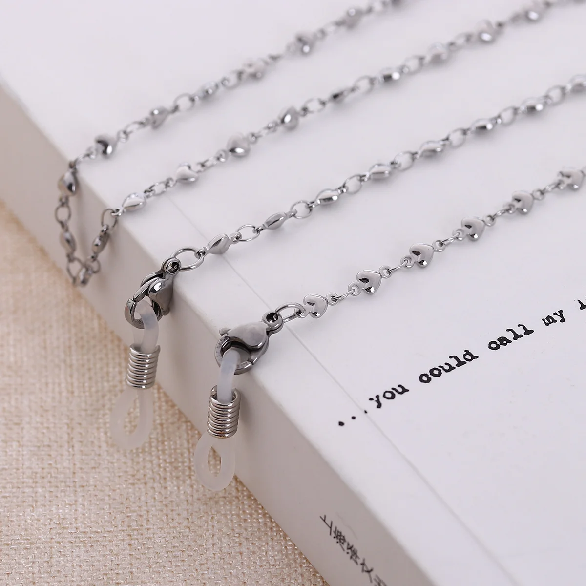 

Eyeglass Chain Stainless Steel Glasses Strap Sunglasses Lanyard For Outdoor Sports Hiking Basketball Reading Accessory