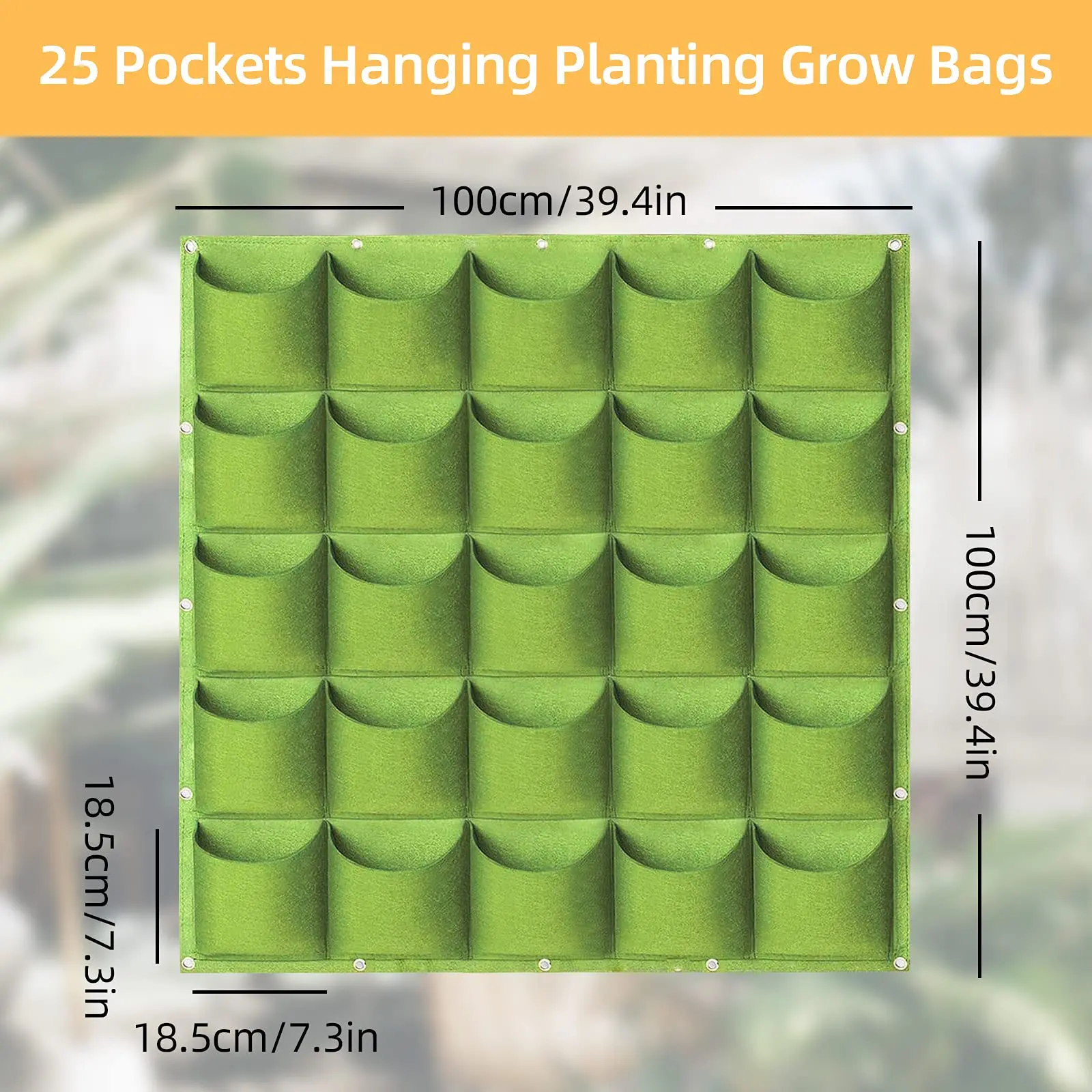 49 Zakken Hangende Plantenbakken, Hangende Verticale Aan De Muur Gemonteerde Plant Plant Kweekzakken, Kruidentuinplanter Buiten Binnen Groeien
