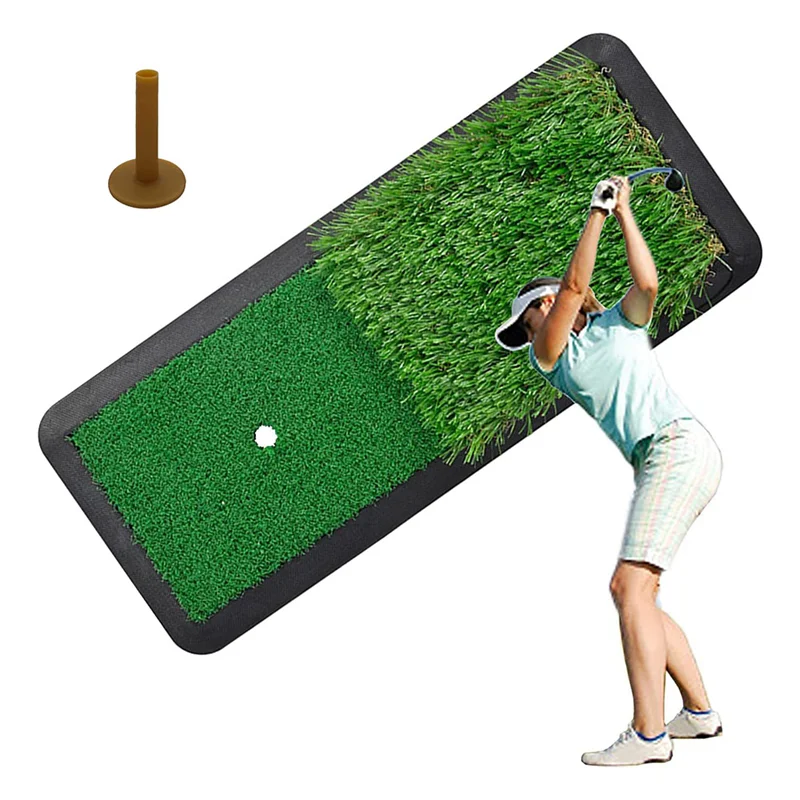 AED2-1 قطعة حصيرة ضرب الجولف المبتدئين ممارسة حصيرة لكشف التأرجح الضرب ، أداة تدريب الجولف