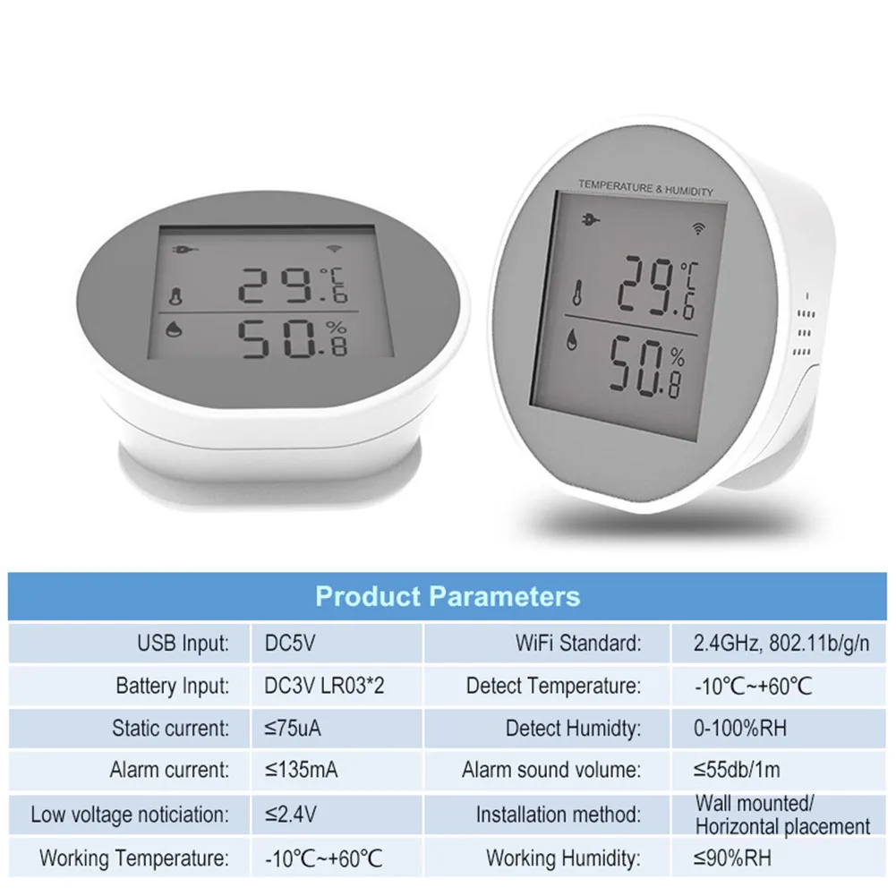 Indoor Climate Temperature Humidity Sensor Humidity Alerts Mobile Access Real-time Monitoring Smart Home Integration