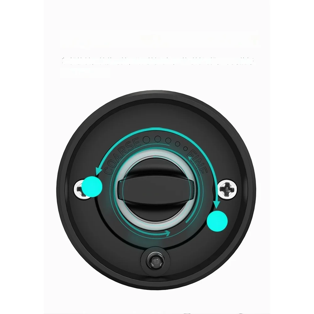 Electric Grinder for Sea Salt and Whole Peppercorns Rechargeable via USB with 5 Coarseness Levels and LED Light