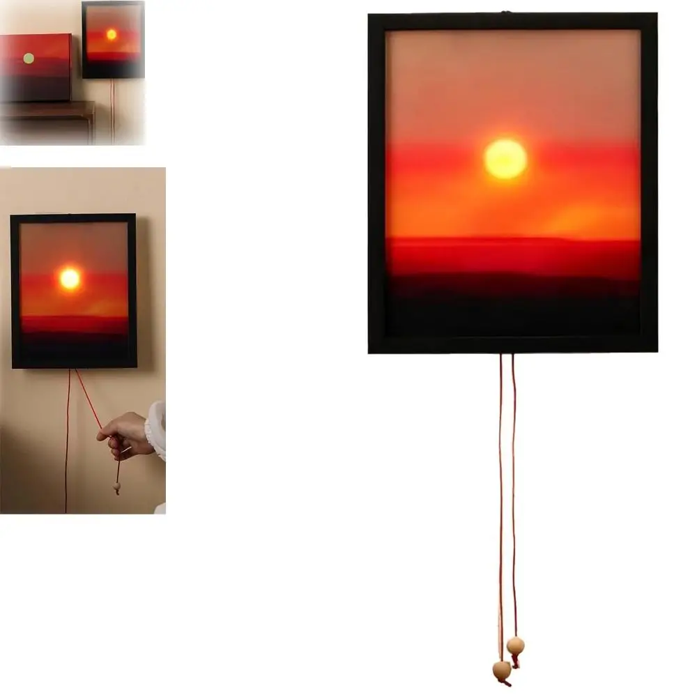 

Настенный светодиодный светильник-ночник Sunset с двумя выдвижными шнурами, 3 уровня яркости, регулируемый, перезаряжаемый