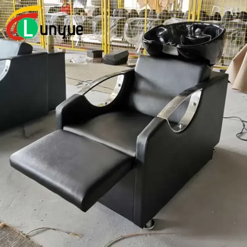 Half Lying Shampoo Bed for Hair Japanese Sitting Style Beauty Chair Professional Wash Station Comfortable Durable