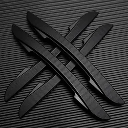 Car Door Black Anti-collision Protector Bar Silicone Stickers Side Edge Protection Guard Rear View Mirror Cover Protection Strip