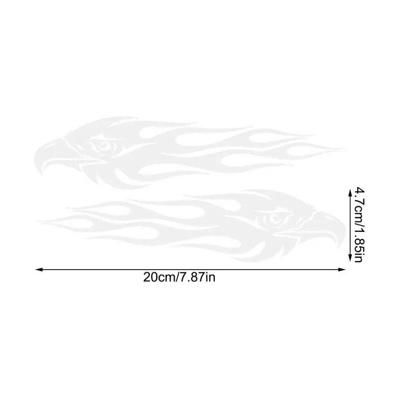 エレガントなオートバイステッカー,車用,炎のステッカー,2個