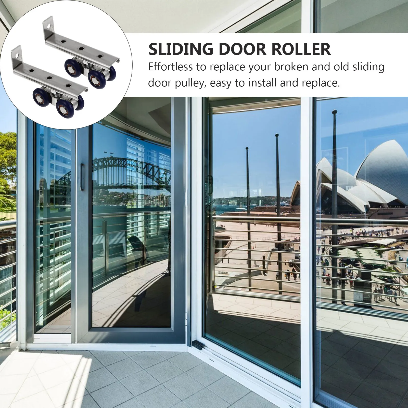 

Комплект металлических роликов для раздвижных дверей: плавное скольжение для шкафов, гардеробов, окон, выдвижных ящиков, направляющих.