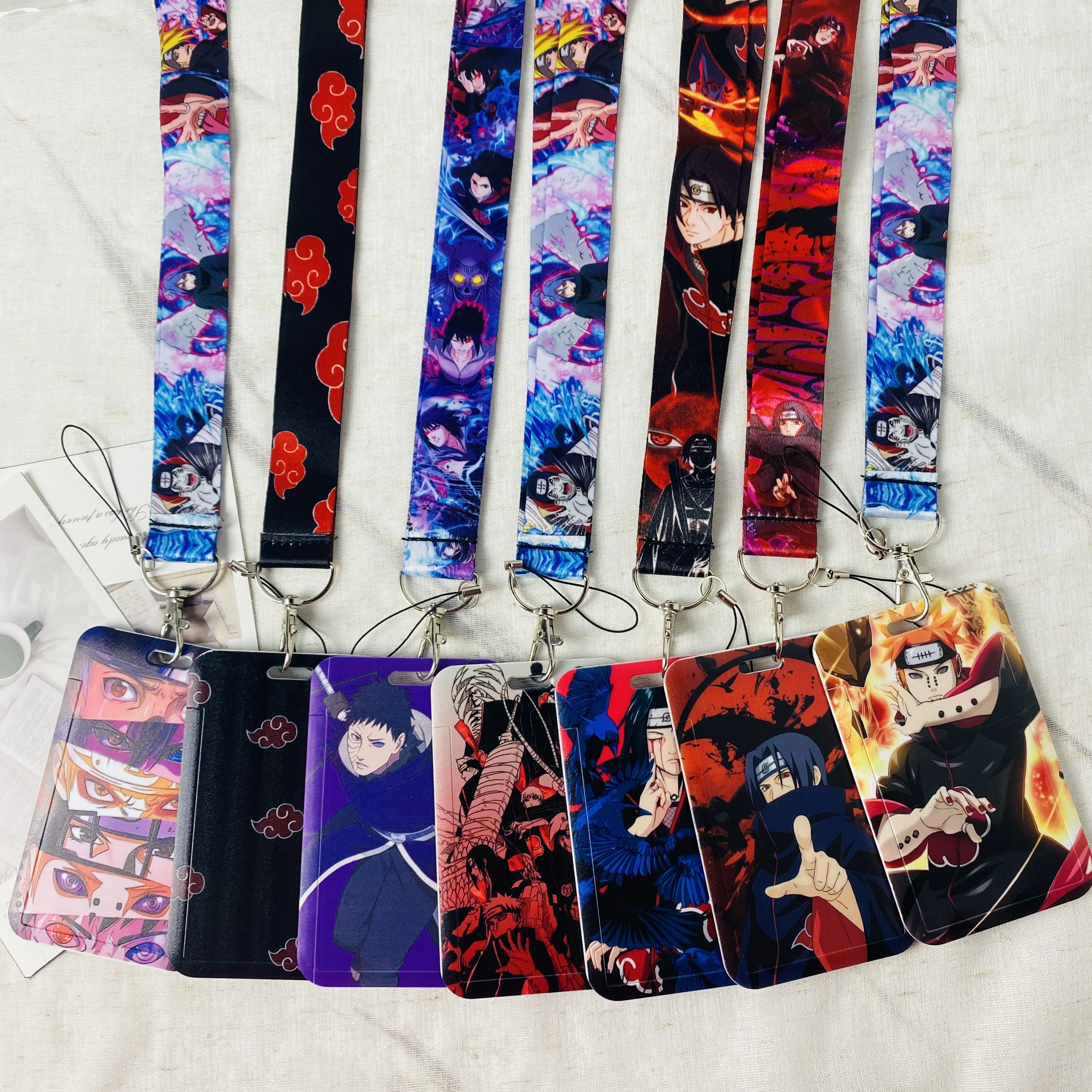 

Anime Cartoon Credential Holder Keychains Neck Lanyard For Pass Card Anime Credit Card Holder Keychain Straps Wholesale