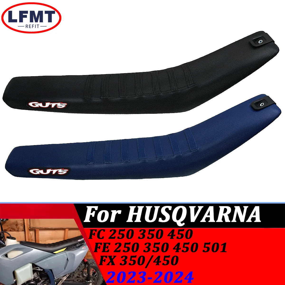 

For HUSQVARNA FC HERITAGE ROCKSTAR EDITION FE FX FS 250 350 450 Modified Lowering Seat Cushion Seat Pack 2023-2024 Dirt Bike