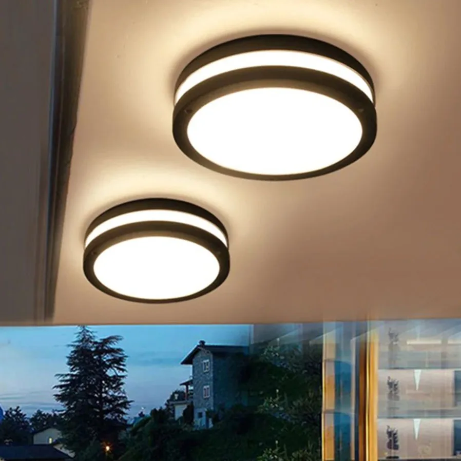 30W Waterproof LED Ceiling Light Waterproof Moisture proof Outdoor Surface Mounted Ceiling Light Corridor Balcony Ceiling Lamps