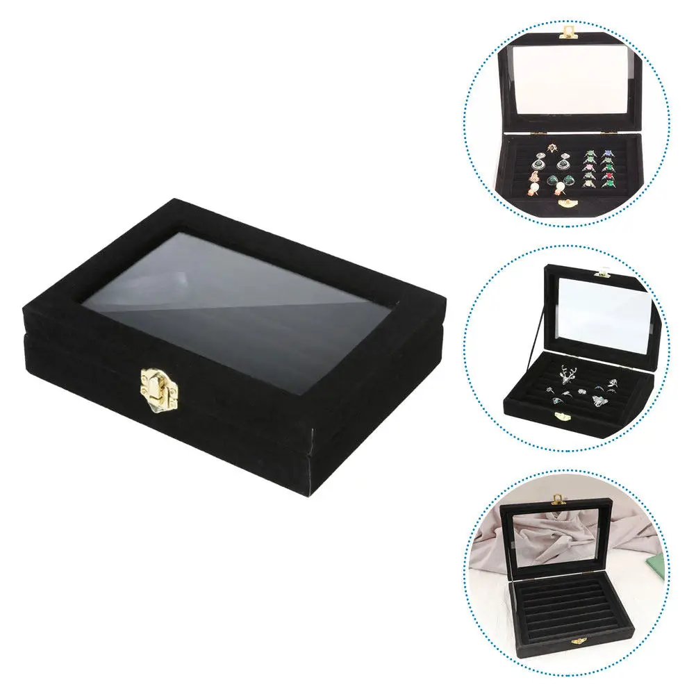 

Шкатулка для украшений для девочек, дорожный футляр для хранения ожерелий, колец, серег, из плотного ДСП, рациональный дизайн