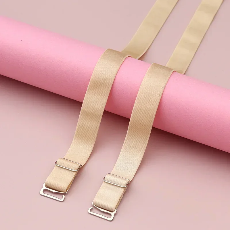 Shoulder Straps of Bra Accessories Adjustable High Elastic Strap with Metal Adjustment Buckle Underwear Replacement Bra Straps