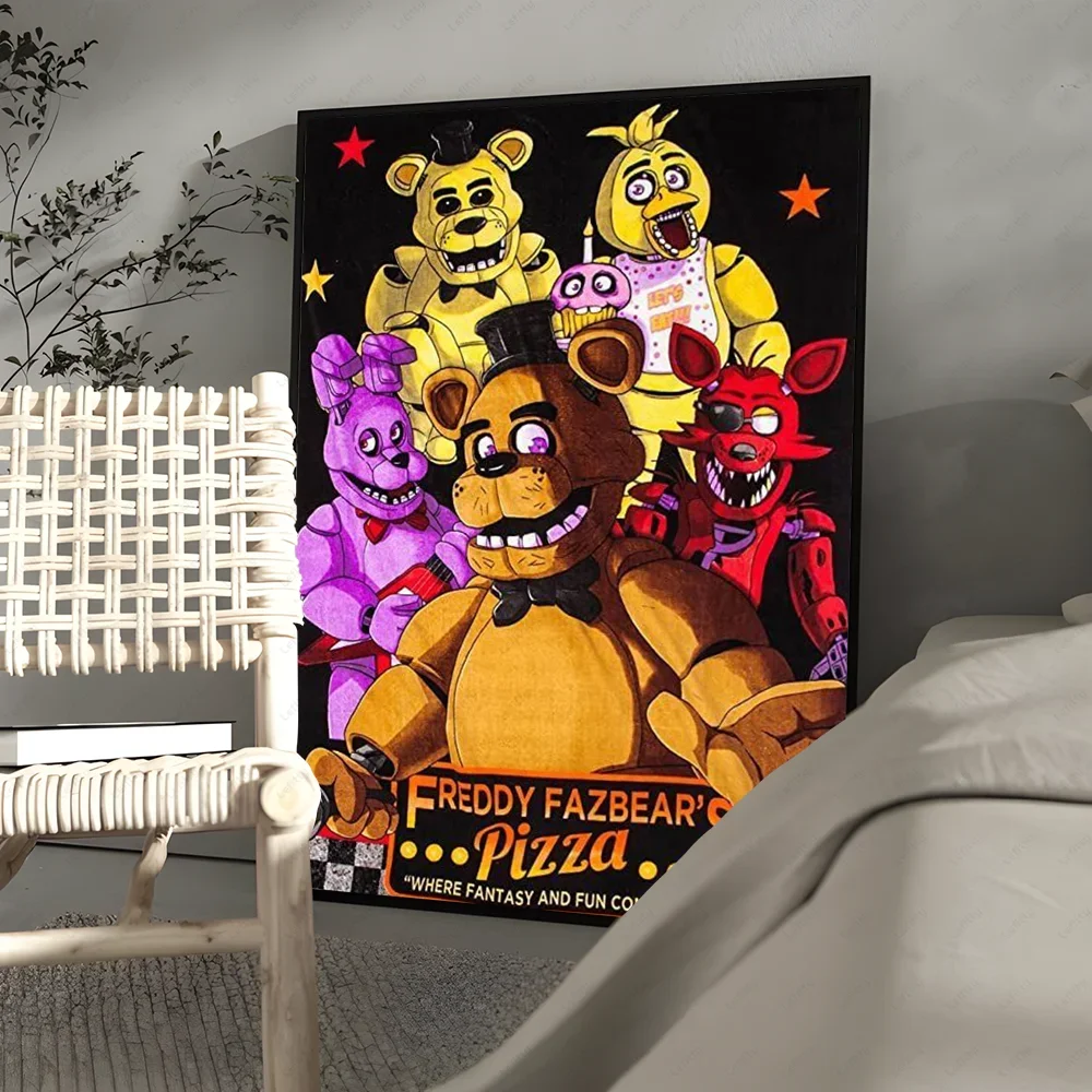 Fnaf Five-Nights-At-Freddys klassisches Poster, Wandkunstdruck, geeignet für Wohnzimmer, Schlafzimmer, Bar, Salon, Heimdekoration, Geschenk – Detail 11