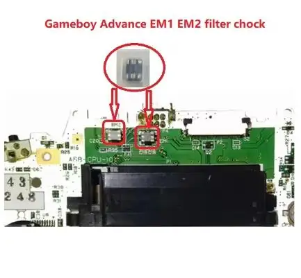 

Для N-intendo Gameboy Advance GBA EM1 EM2 фильтр индуктор дроссельная катушка