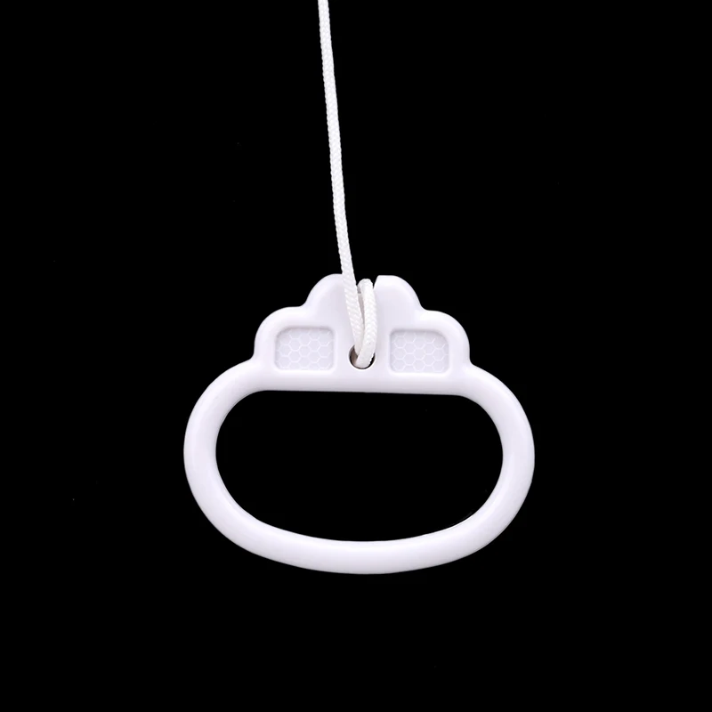 1PC Baby Pull Ring Music Box White Plastic Pull String Clockwork Cord Music Box Infant Kids Bed Bell Rattle Toy Gifts Children