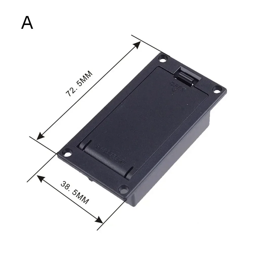 

Duable High Quality Particular Brand New Useful 9V Battery Box Case Stand Accessories Black Compartment Replacement For Acoustic