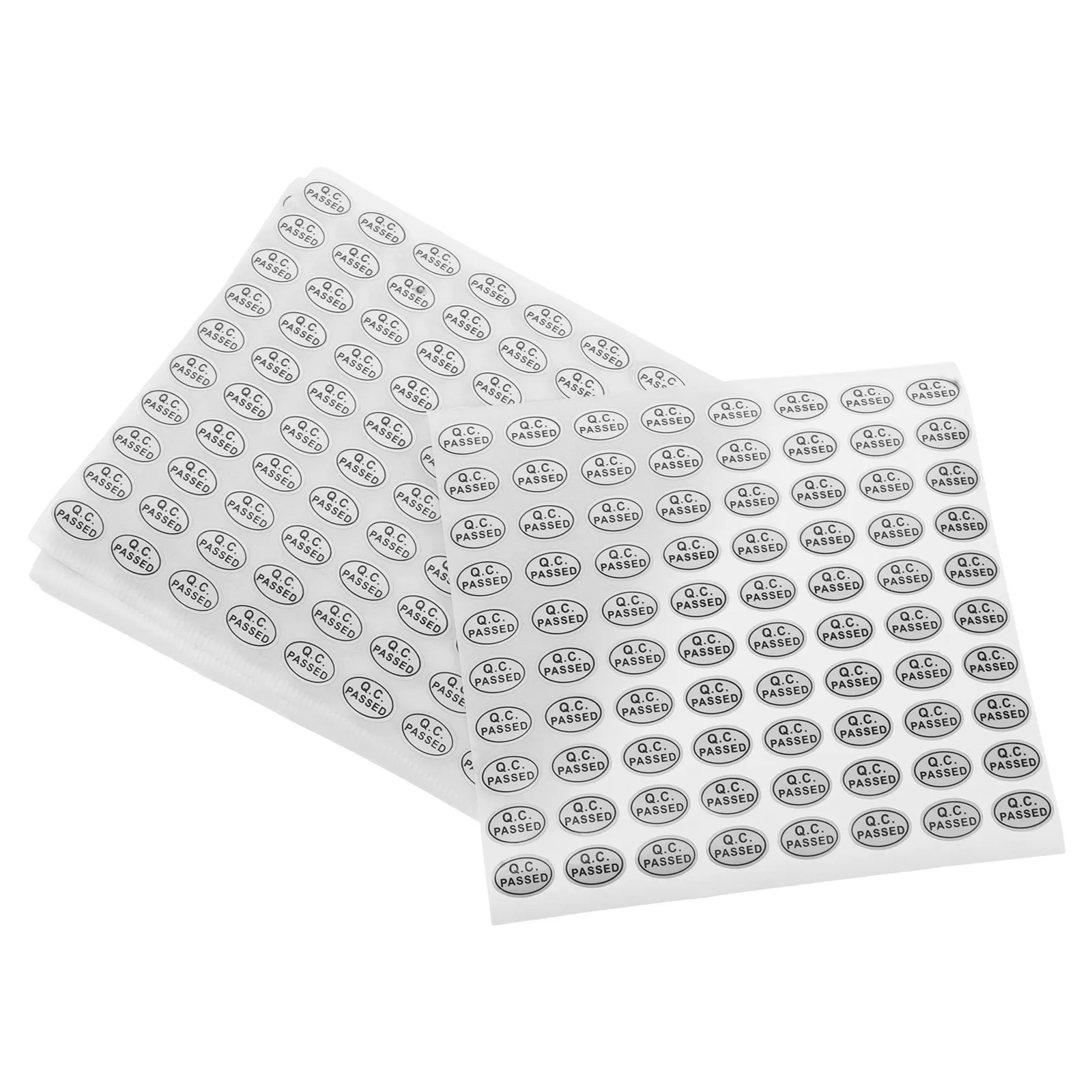 

20 Sheets Tamper Proof Qc Approval Labels Grid Pattern Revealing Security Stickers for Quality Control Inspection Warehouse