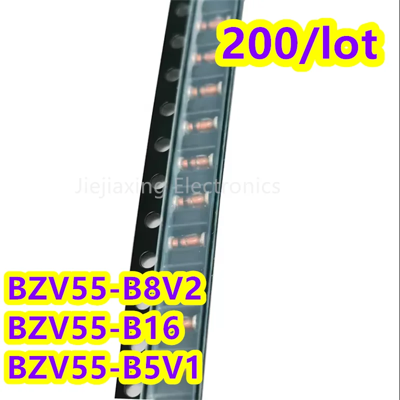 [200pieces/batch] BZV55-B8V2 BZV55-B16 BZV55-B5V1 Zener diode LL34 cylindrical new original electronics