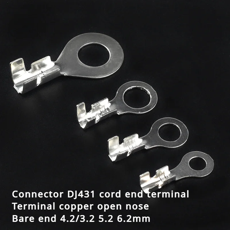 Wire connector Terminal block DJ431 cold pressed terminal block copper open nose bare end 4.2/3.2 5.2 6.2mm