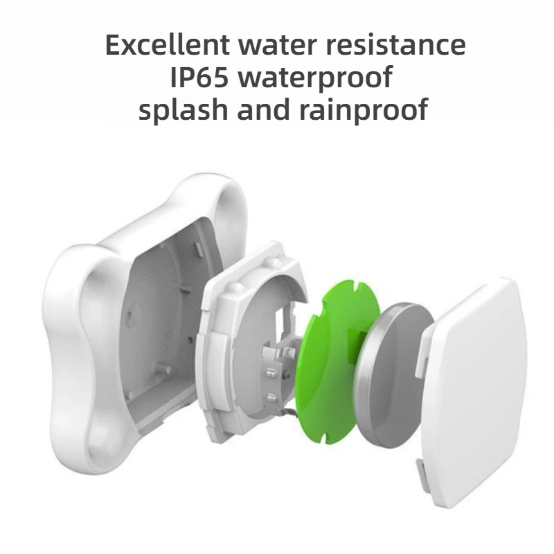 جهاز تتبع صغير مقاوم للماء للحيوانات الأليفة بنظام تحديد المواقع العالمي لا يحتاج إلى شحن لتحديد المواقع العالمي للقطط والكلاب وجهاز مضاد للفقدان متوافق مع iOS Android #2