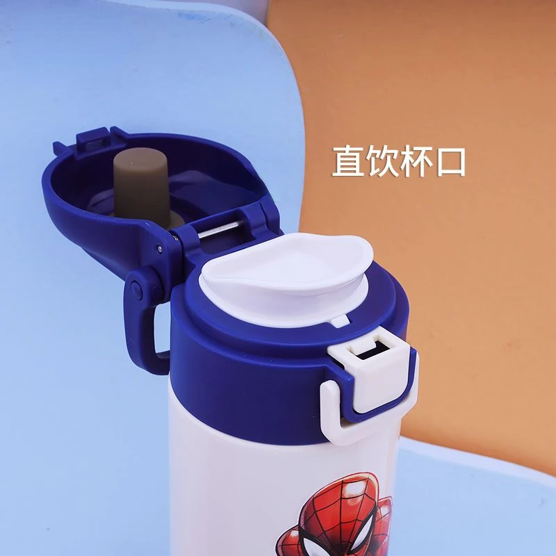 Marvel Avengers Captain America Spider-Man Creative Children's Portable Direct Drink Anti-scalding Thermos Cup Christmas Gift