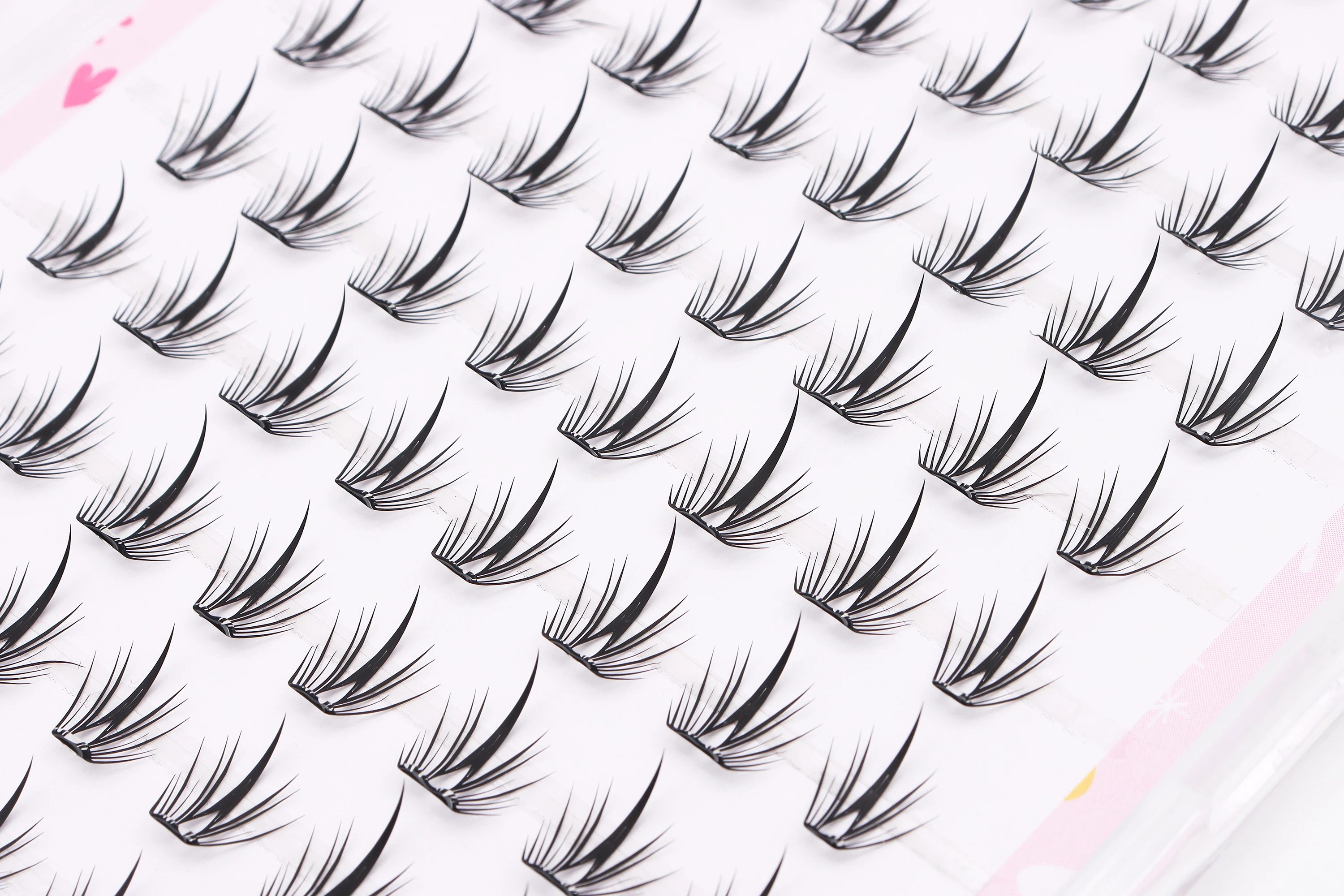 DINGSEN 10 Reihen Idol Lashes Selbstklebende Wimpern Natürliche Lange Anime Kleberfreie Cluster-Wimpern Make-up Korea Wimpern – Detail 18