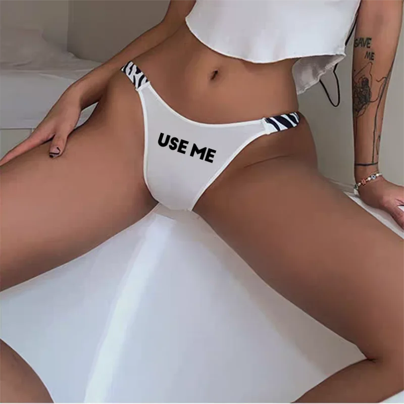 استخدام لي مثير طباعة القطن ملابس داخلية ساخنة للنساء السيدات سراويل الفتيات Underpant T-الظهر g-سلسلة سيور للإناث الملابس الداخلية مثير