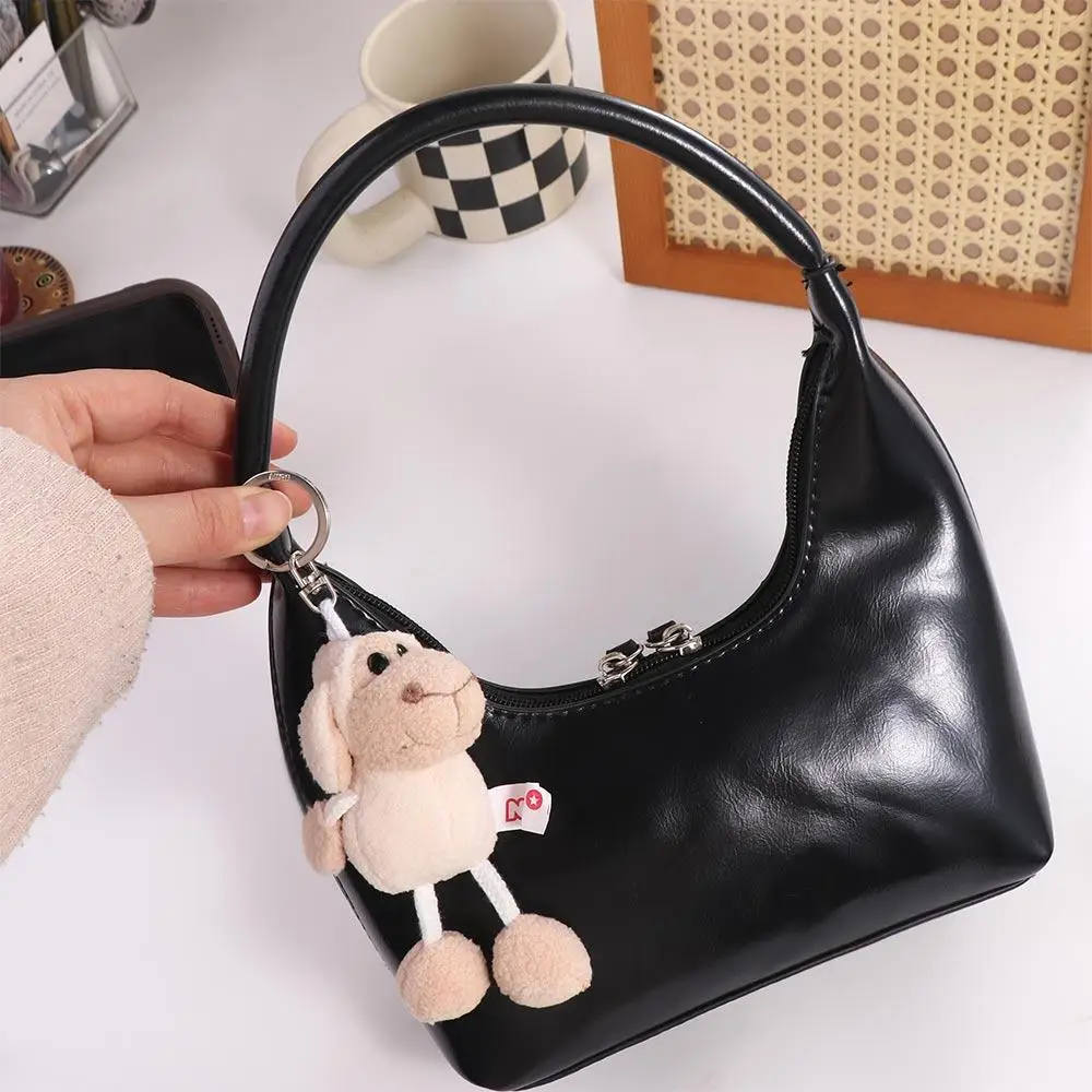 

Animal Keyring Backpack Accessory Bag Decoration Sheep Key Ring Soft Stuffed Pendant Plush Alpaca Keyring Alpaca Plush Keychain