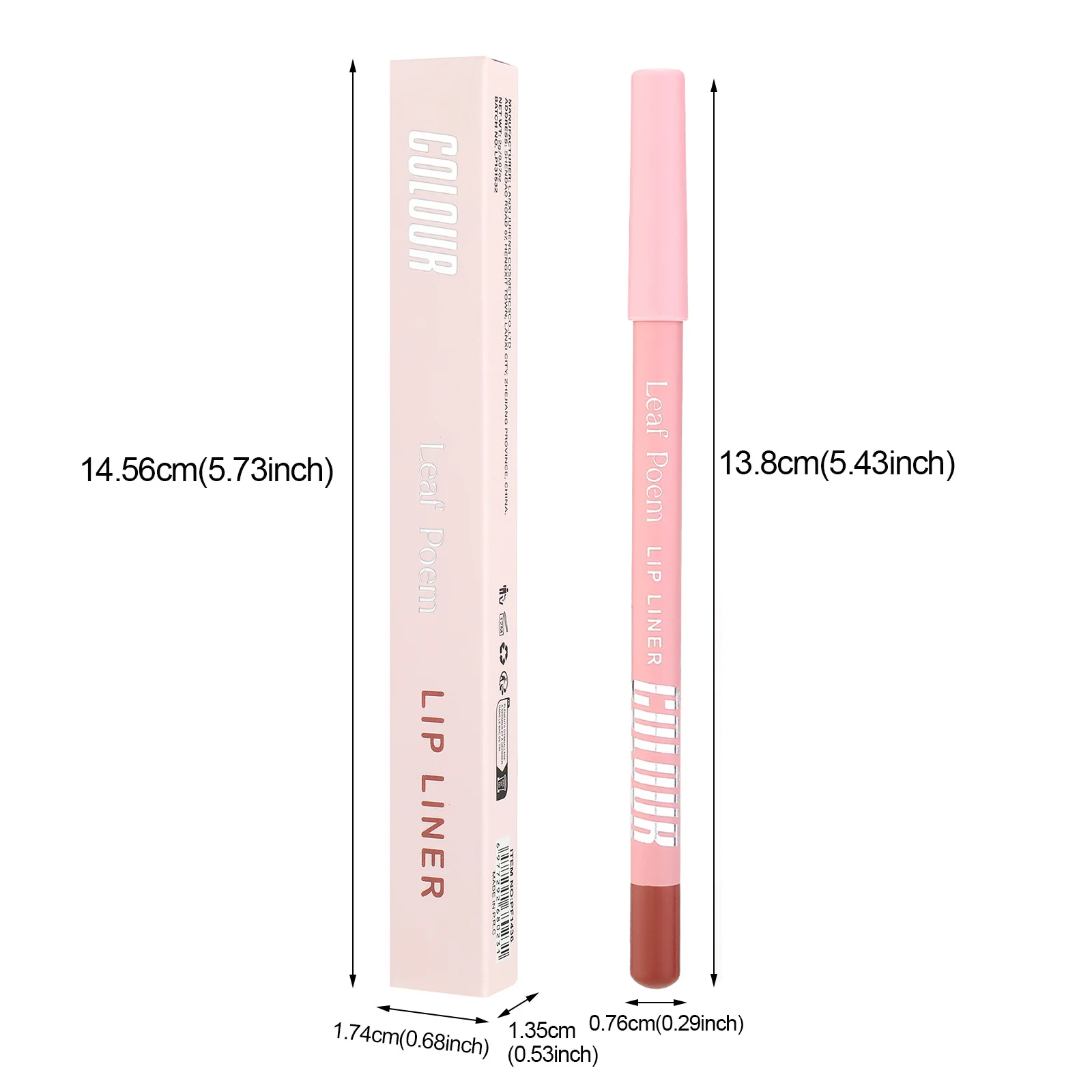 Langdurige 12-kleuren matte liplinerset Veegbestendig Waterdicht voor scherpe omtrek De hele dag Kleur Blijf Vegan Cosmeticos